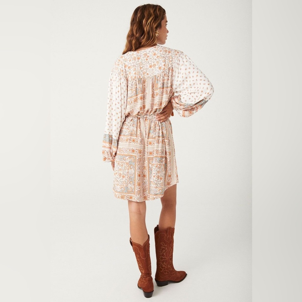 Spell White and Orange Bohemian Dress - Picture 2 of 5